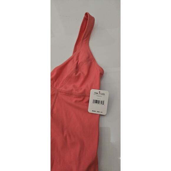 Free People Movement Heart of Gold Leotard Bodysuit Size Small Strawberry NWT$88 - Picture 6 of 10